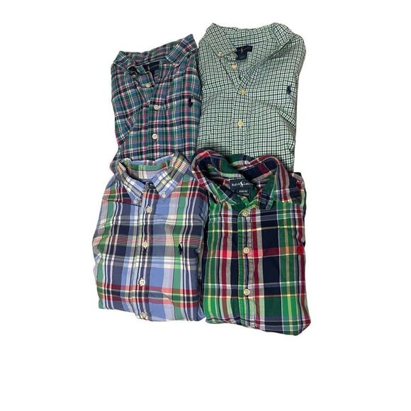 Ralph Lauren Button Front Dress Shirt Bundle Boys 10-12
